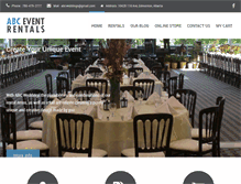 Tablet Screenshot of abceventrentals.com